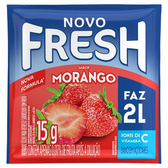 Fresh refresco em pó sabor morango (15 g)