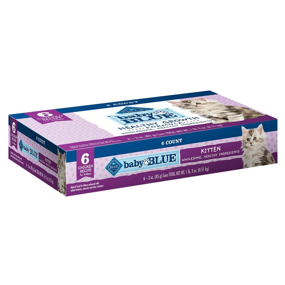 Blue Buffalo Baby Blue Kitten Wet Cat Food (6 x 0.33 oz)