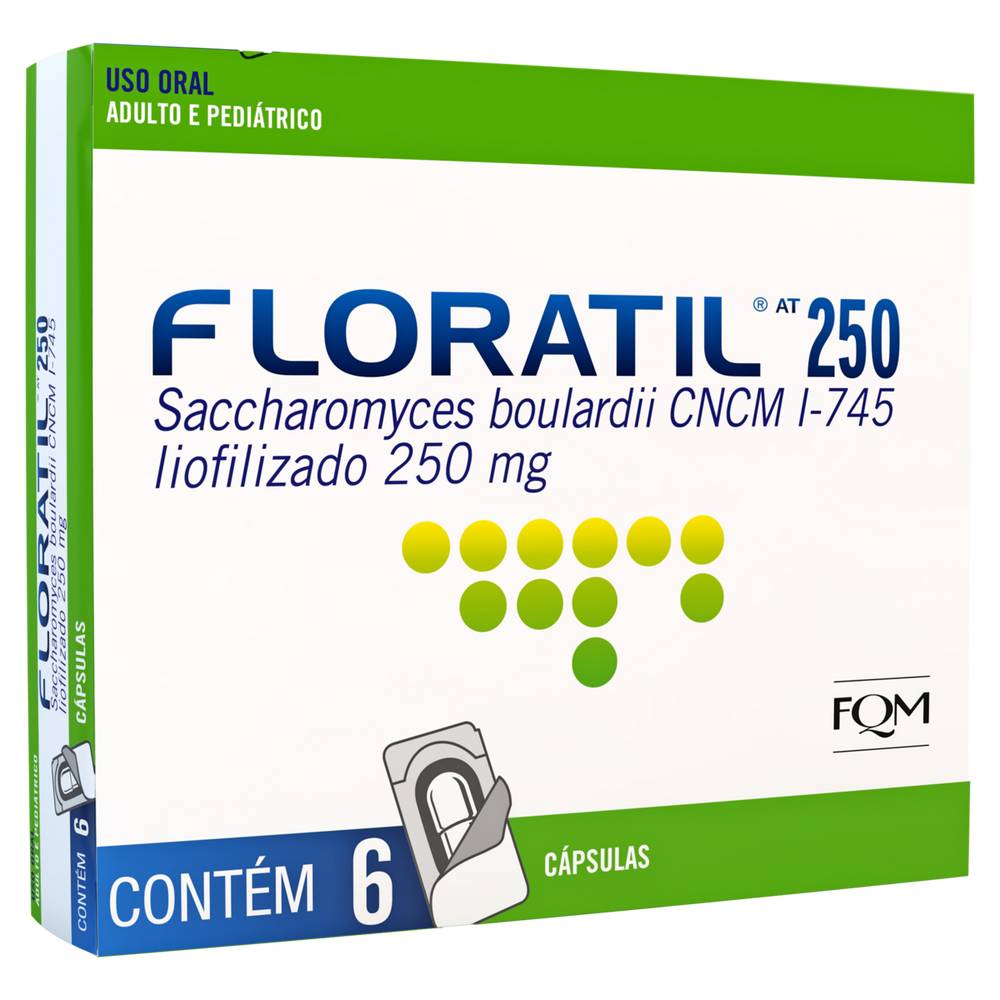 Fqm floratil at 250mg (6 cápsulas)