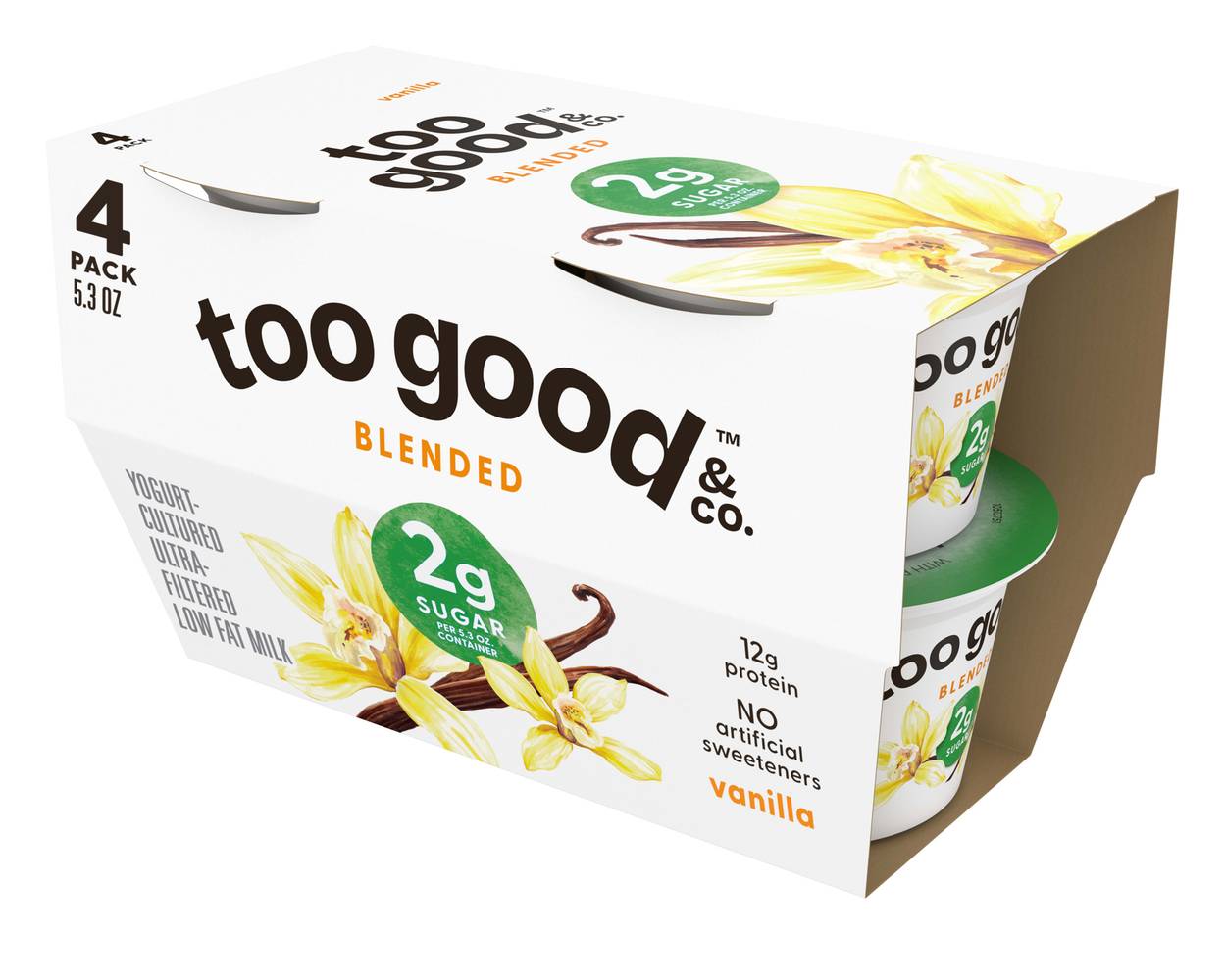 Two Good Lowfat Vanilla Greek Yogurt (21.2 oz, 4 ct)
