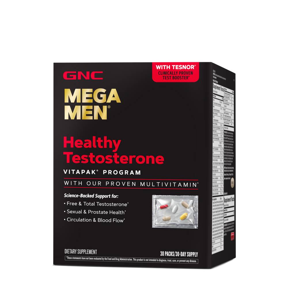 Gnc Mega Men Healthy Testosterone Vitapak Program (30 ct)