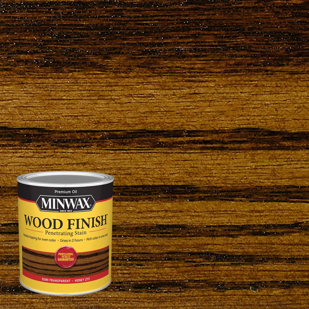 Minwax Wood Finish Oil-based Honey Satin Interior Stain (1-quart) | 700494444