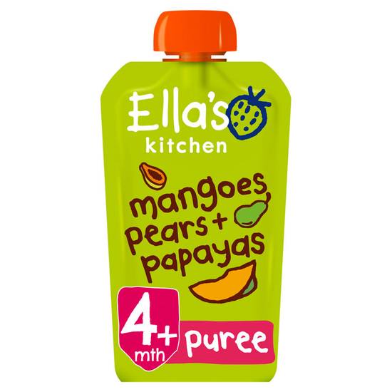 Ella's Kitchen Organic Mangoes, Pears and Papaya Baby Pouch 4+ Months 120g
