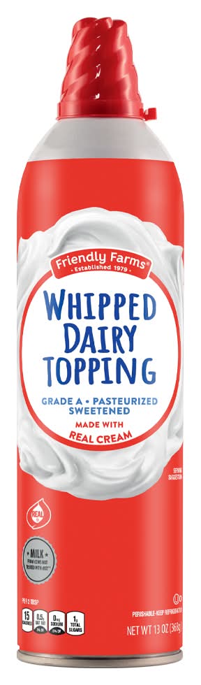 Friendly Farms Whipped Dairy Topping (13 oz)