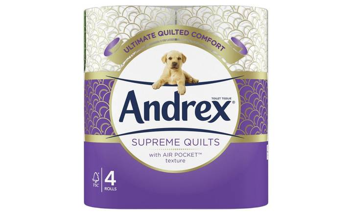 Andrex Supreme Quilts Toilet Tissue 4 rolls (403977)