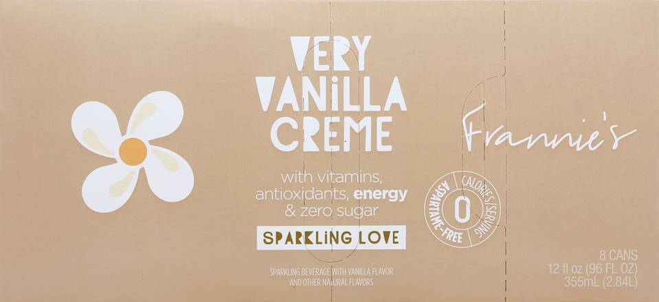 Frannie's Very Vanilla Creme Sparkling Beverage (8 ct , 12 fl oz)