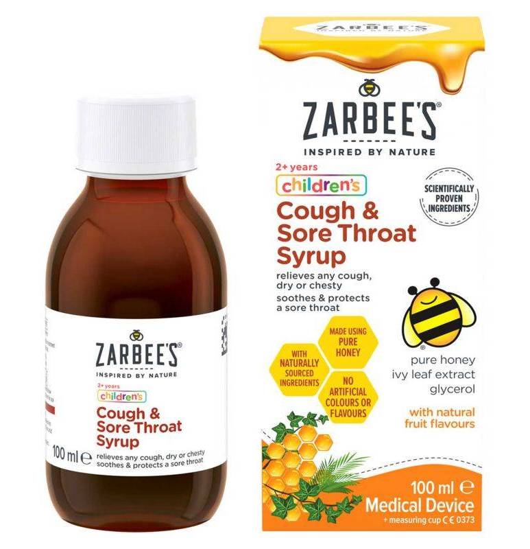 Zarbees Children's Cough & Sore Throat Syrup 100ml