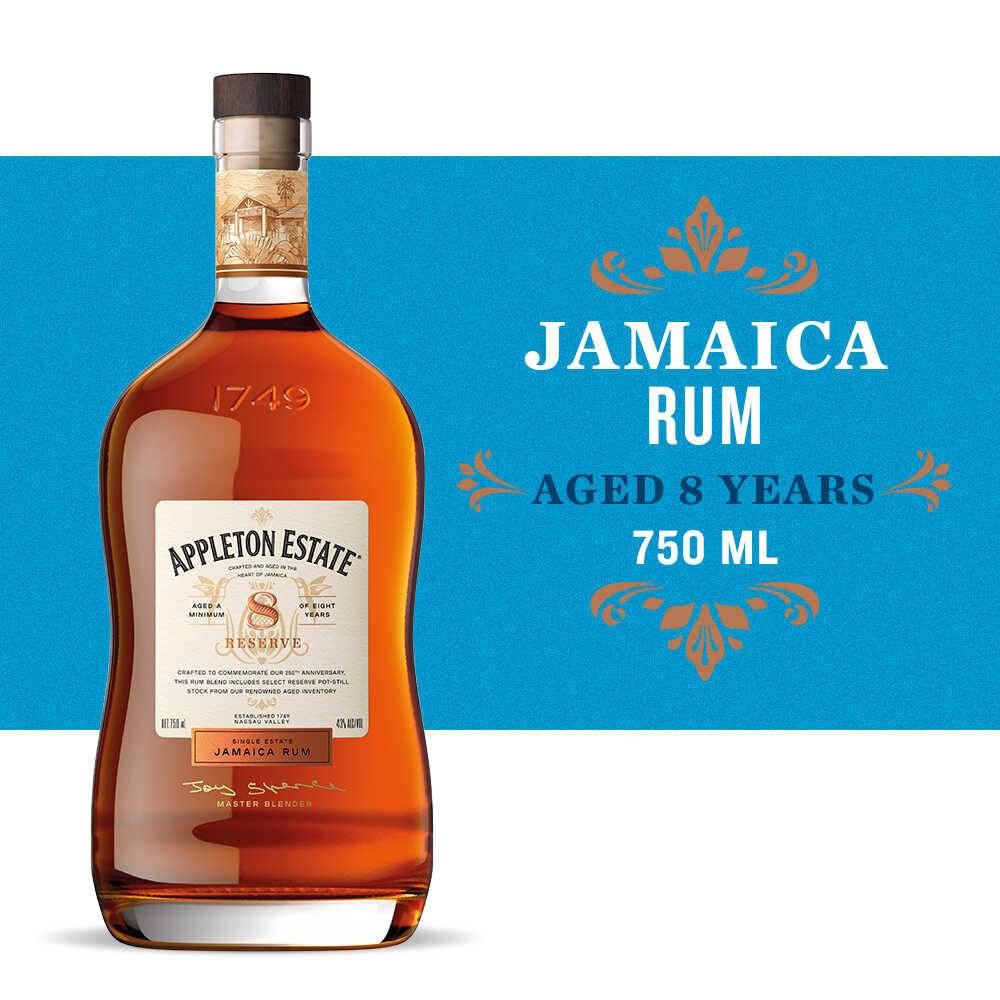 Appleton Estate Aged 8 Years Reserve Jamaica Rum (750 ml)