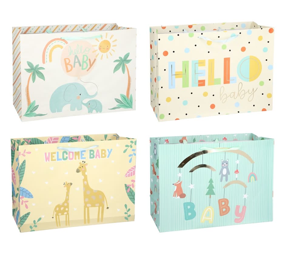Voila Extra Large Baby Giftbags, 18x13x6.75 in.
