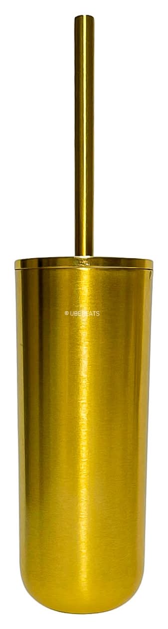 Threshold Brushed Brass Toilet Bowl Brush, Gold