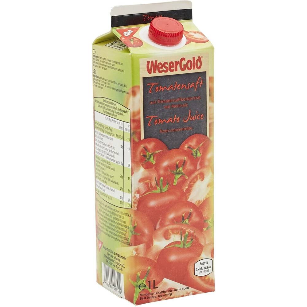 WeserGold - Jus de tomate (1L)