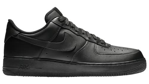Nike Mens Air Force 1 '07 - Basketball Shoes Black/Black Size 09.0