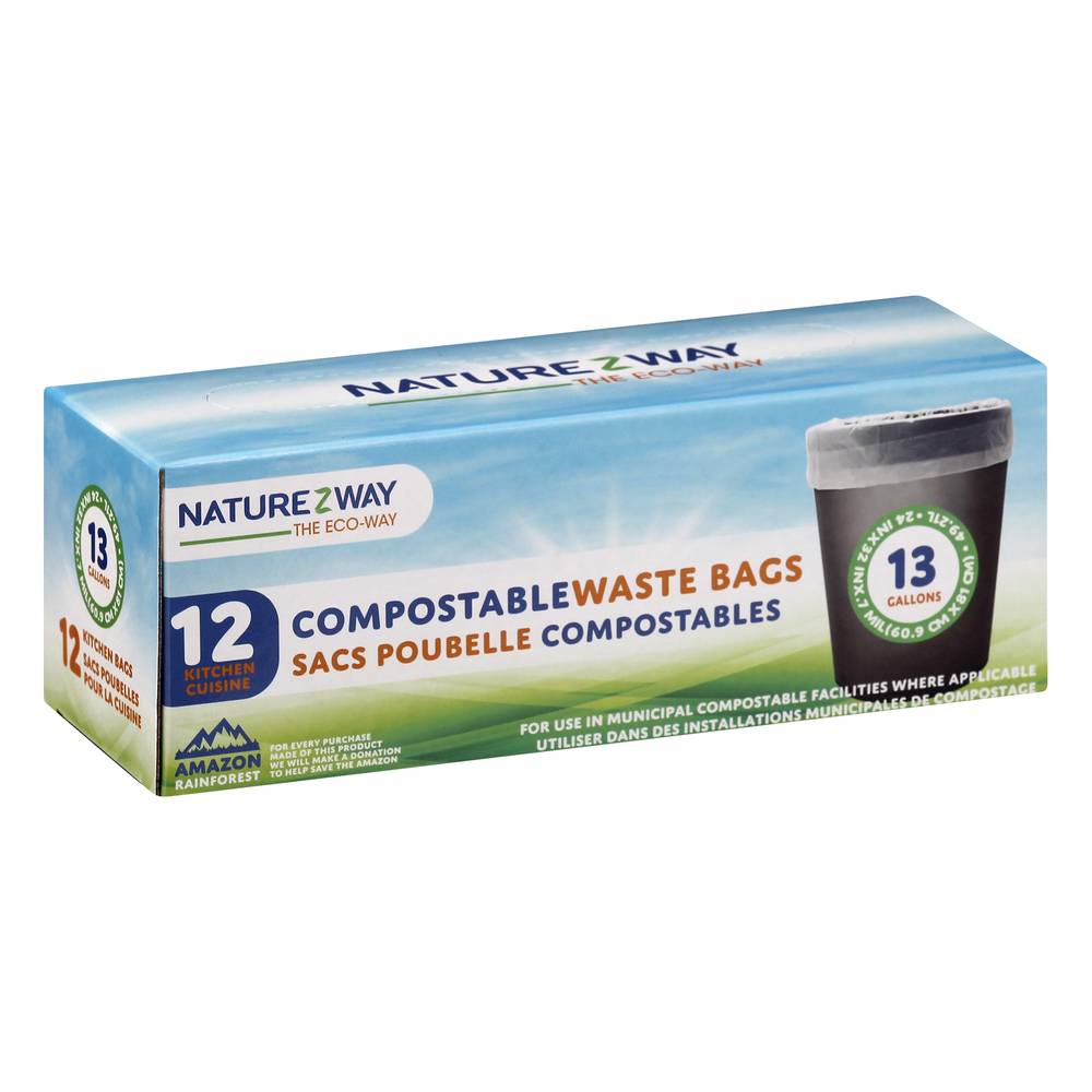 Naturezway 13 Gal Compostable Waste Bags