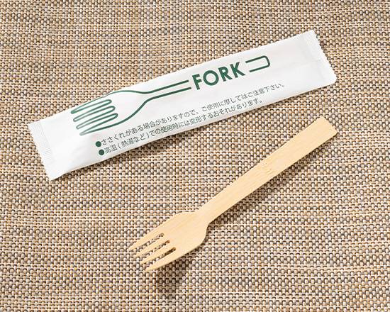 竹製(木製)フォーク Disposable Bamboo or wooden Fork