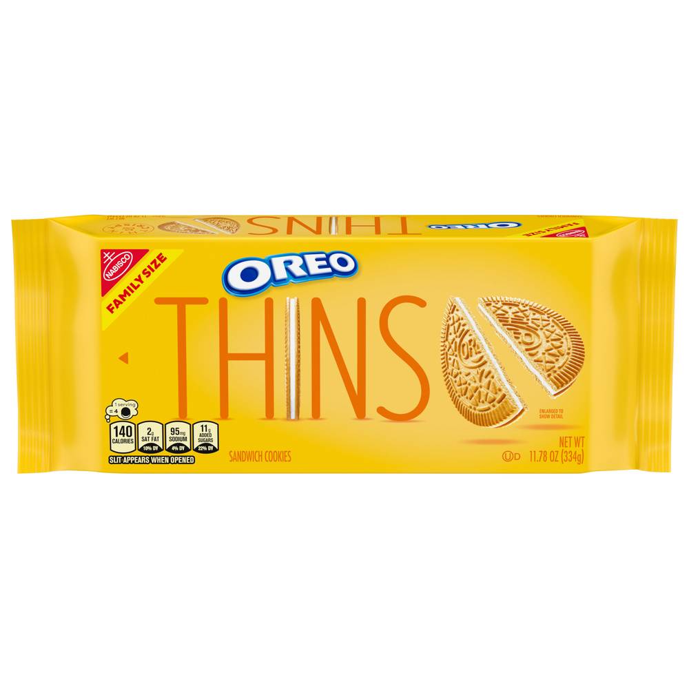 Oreo Thins Golden Sandwich Cookies (11.78 oz)