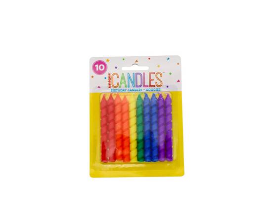 Rainbow Candles