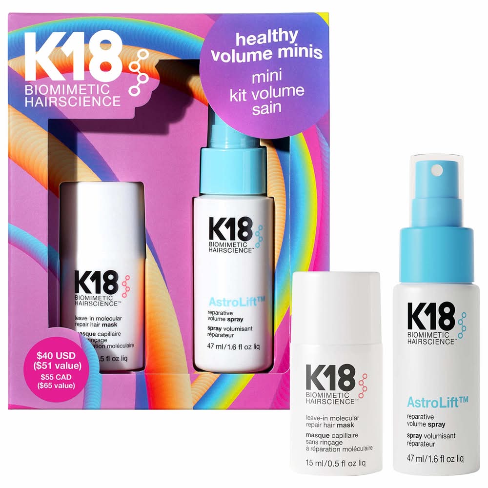 K18 Biomimetic Hairscience Healthy Volume Minis Hair Gift Set