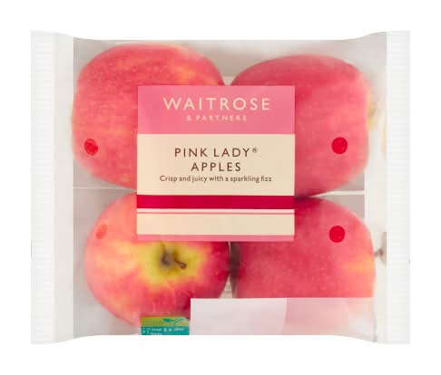 Waitrose & Partners Pink Lady Apples (4 pack)