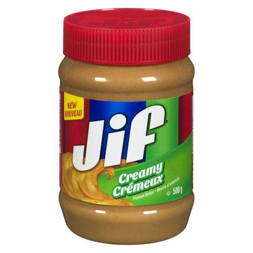 Jiffy beurre d'arachide crémeux (500 g) - creamy peanut butter (500 g)