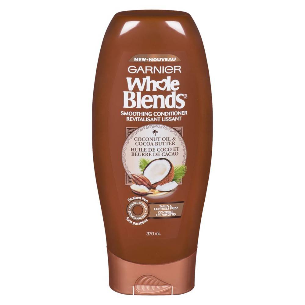 Garnier Whole Blends Whole Blends Coconut Oil & Cocoa Butter Smoothing Conditioner, Coconut Oil / Cocoa Butter (370 g)