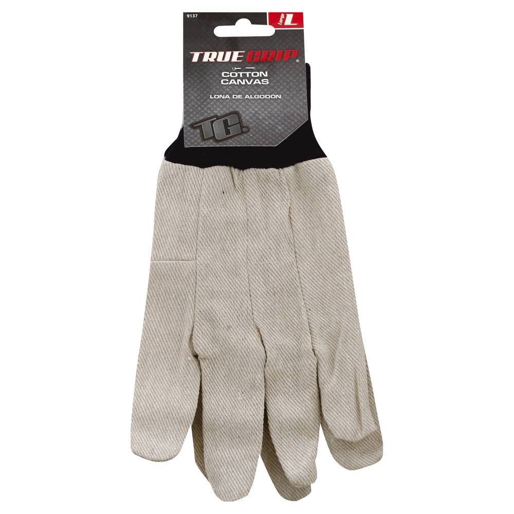 True Grip Large Cotton Canvas Gloves (1 ct)