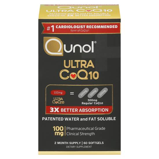 Qunol Ultra Coq10 100 mg Softgels (60 ct)