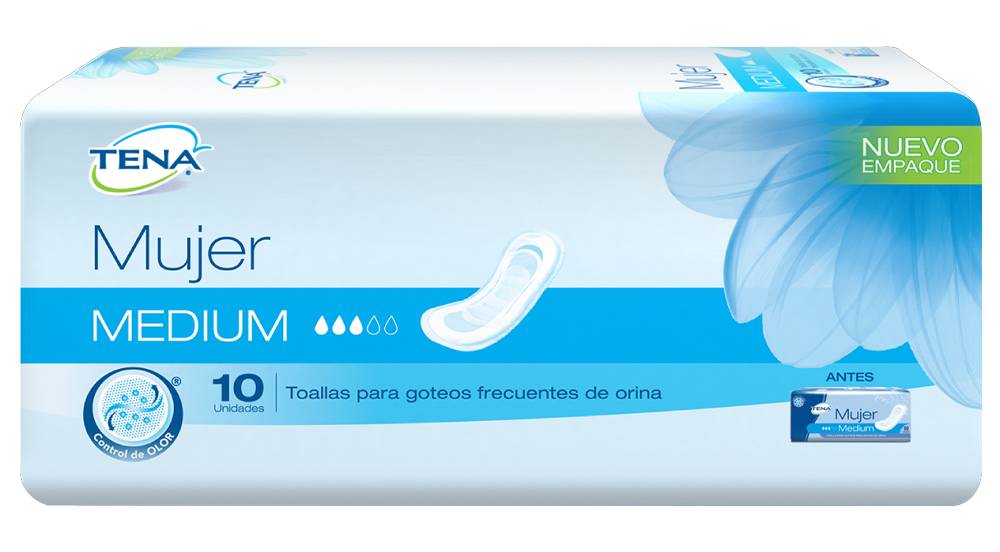 Tena TOALL SANIT MUJER MEDIUM *10