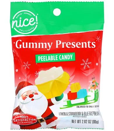 Nice! Gummy Presents Peelable Candy, Assorted (2.82 oz)