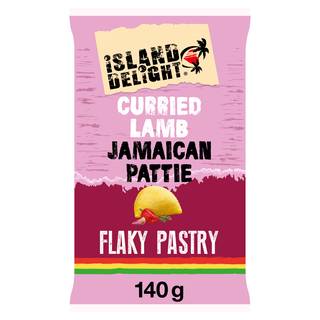 Island Delight Curried Lamb Jamaican Pattie Flaky Pastry (Halal) 140g