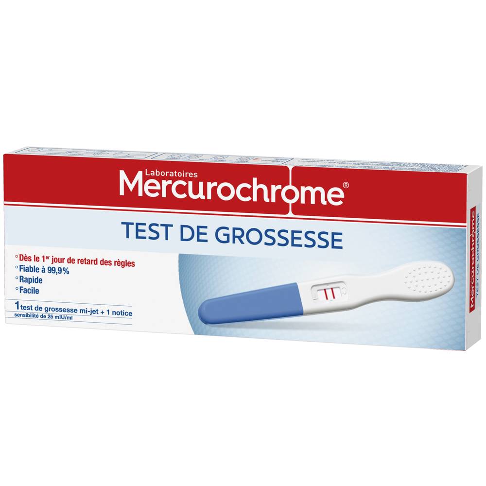 Mercurochrome - Test de grossesse