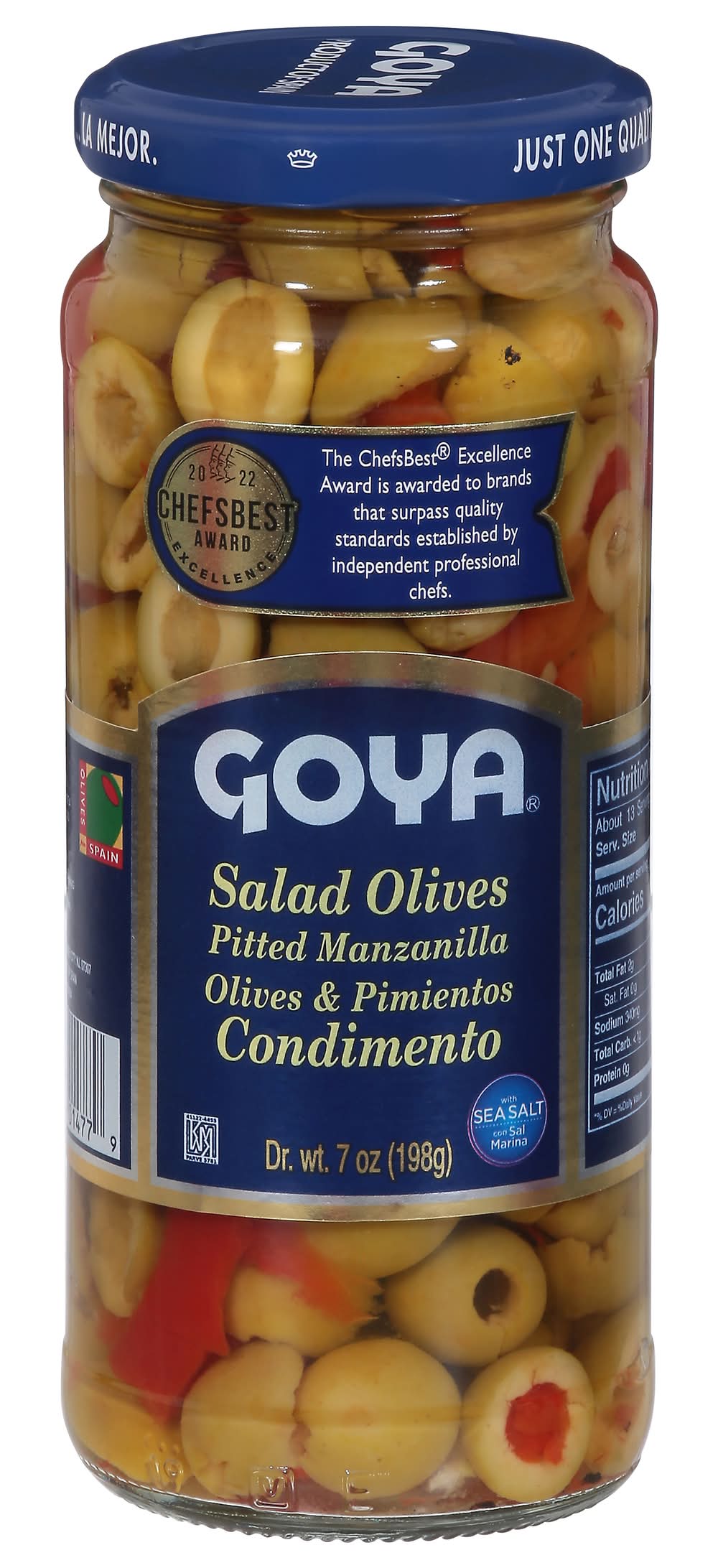 Goya Pitted Manzanilla Salad Olives (7 oz)