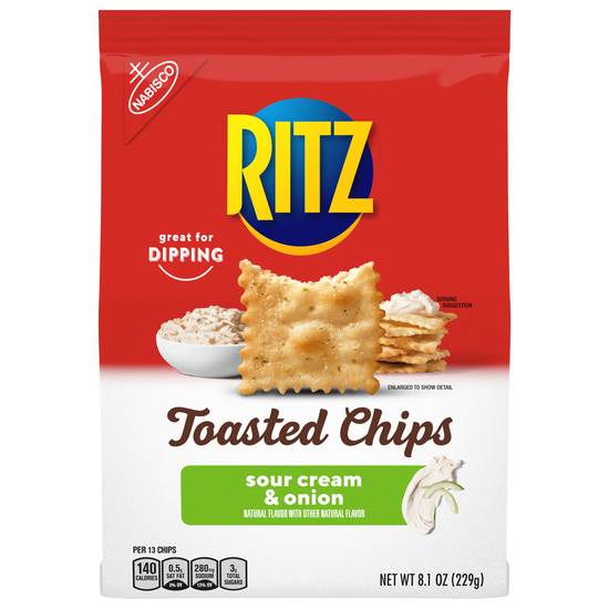 Ritz Sour Cream and Onion Toasted Chips