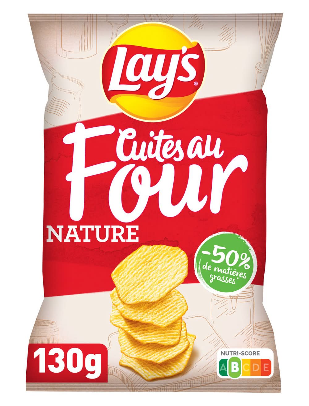 Lay's - Chips cuites au four (130g)
