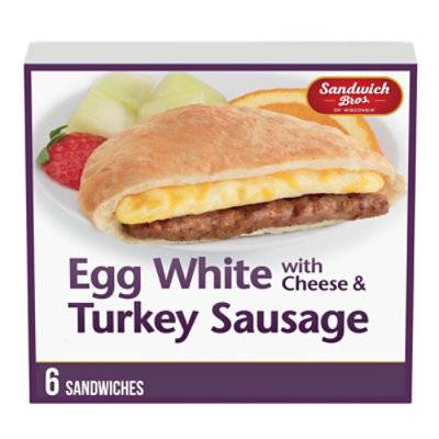 Sandwich Bros. Egg White & Turkey Sausage Pocket Sandwiches