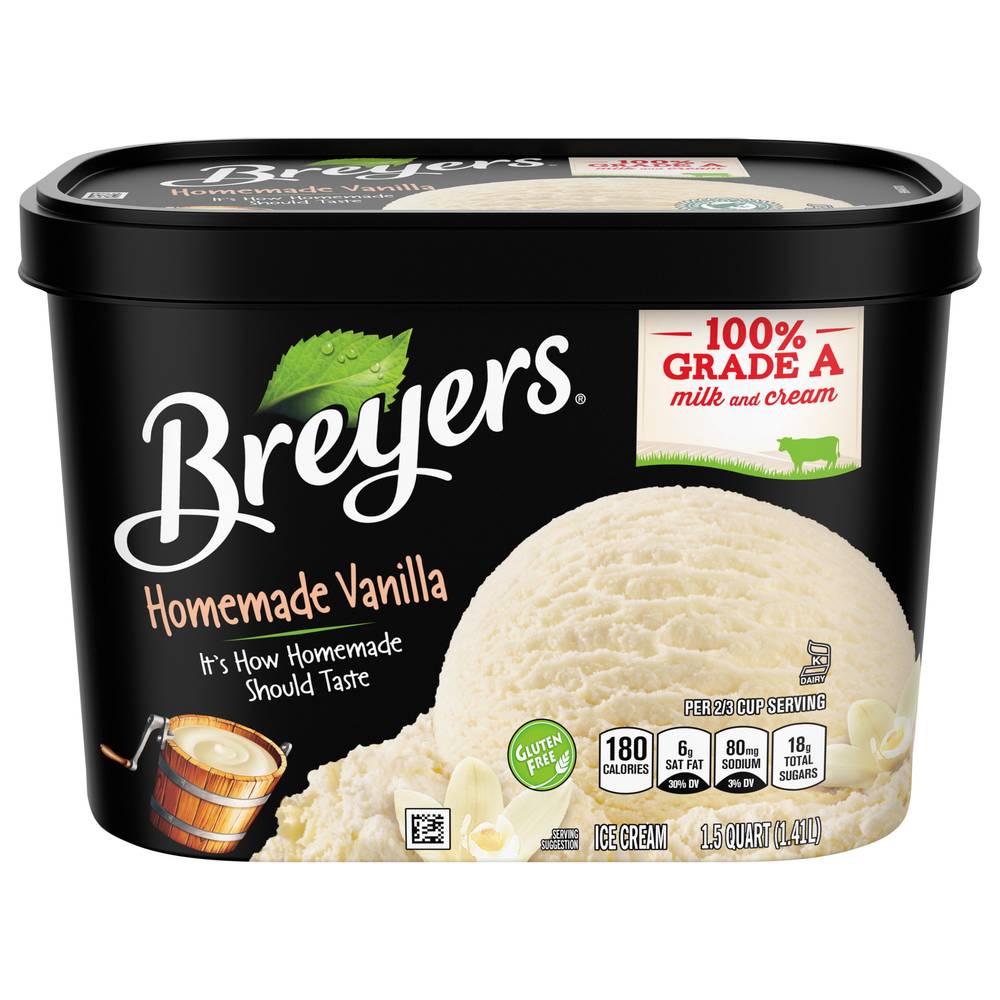 Breyers Classics Ice Cream Homemade Vanilla (1.5 qt)