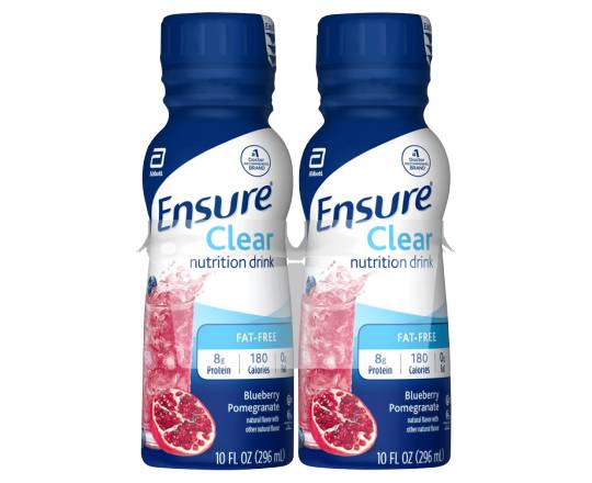 Ensure Blueberry Pomegranate Clear Nutrition Drink (4 x 10 oz)