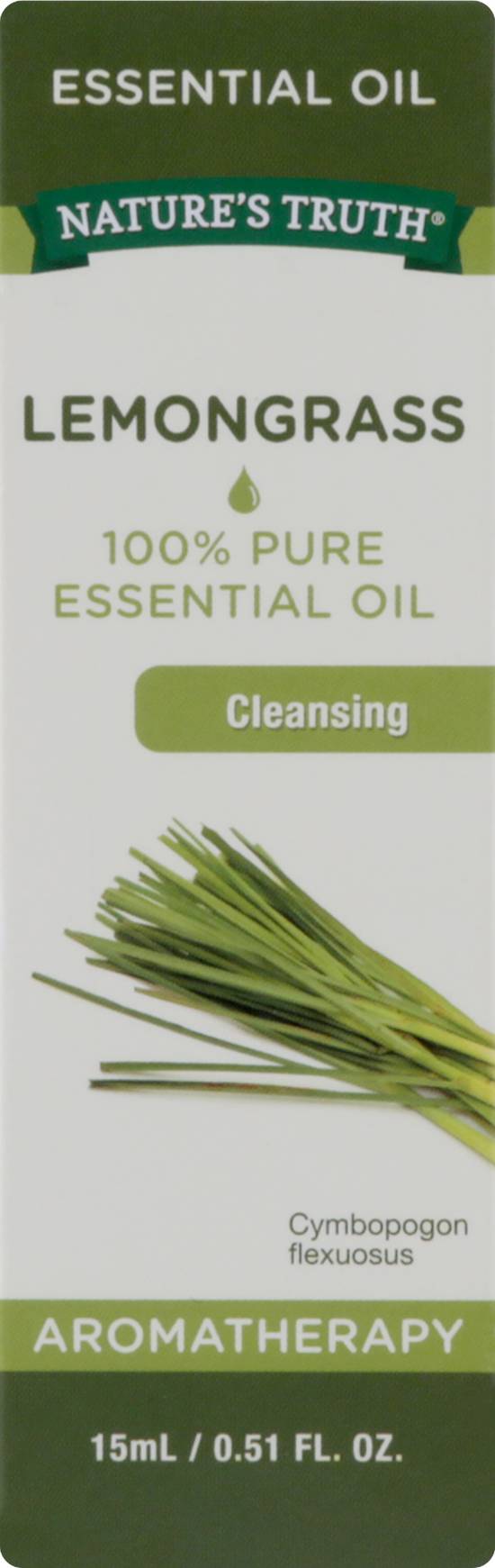 Nature's Truth Cleansing 100% Pure Essential Lemongrass Oil (0.51 fl oz)