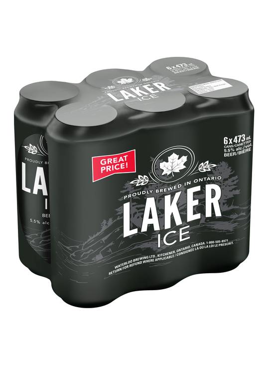 Waterloo Brewing Laker Ice Beer (6 pack, 473 ml)