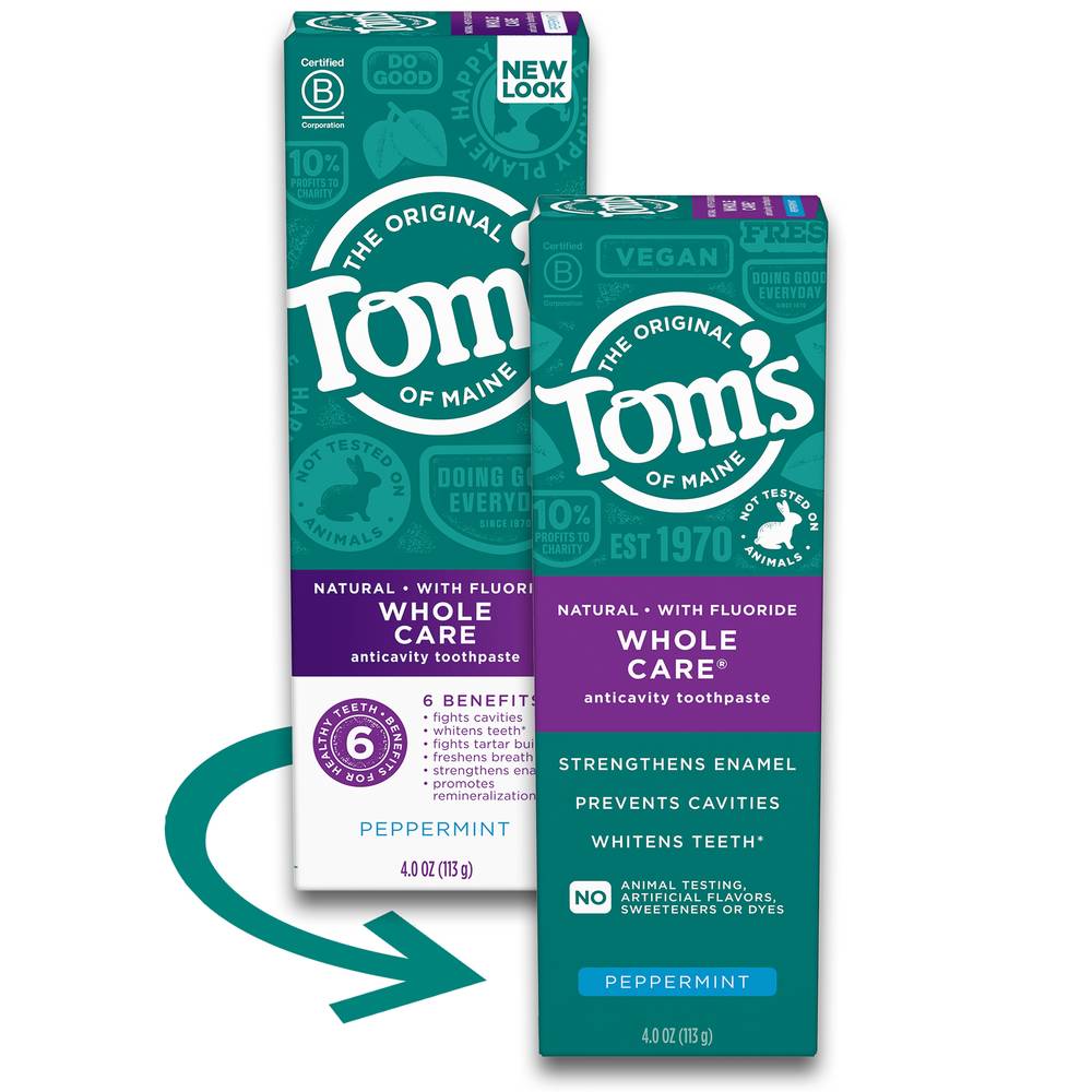 Tom's of Maine Whole Care Anticavity Fluoride Toothpaste (4 oz)