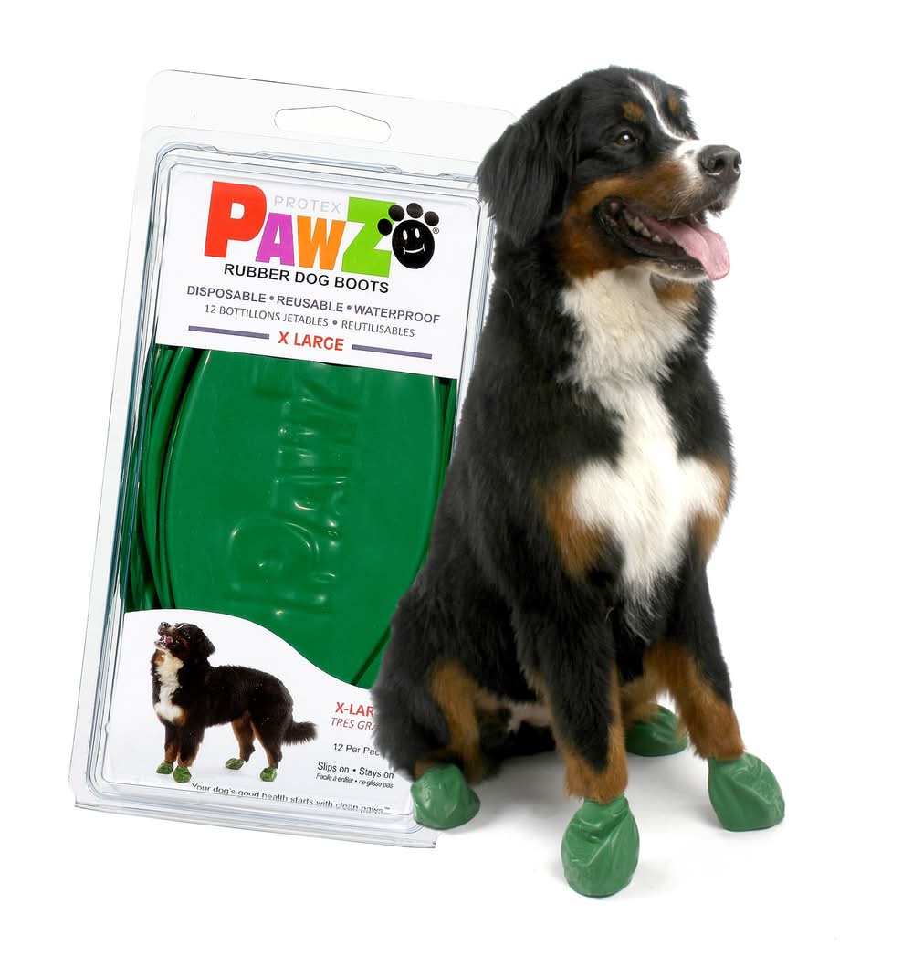 PawZ® Rubber Dog Boots (Color: Assorted, Size: X Large)