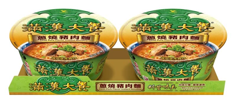 滿漢大餐蔥燒豬肉麵(碗)193g <193g克 x 1 x 2Bowl碗>