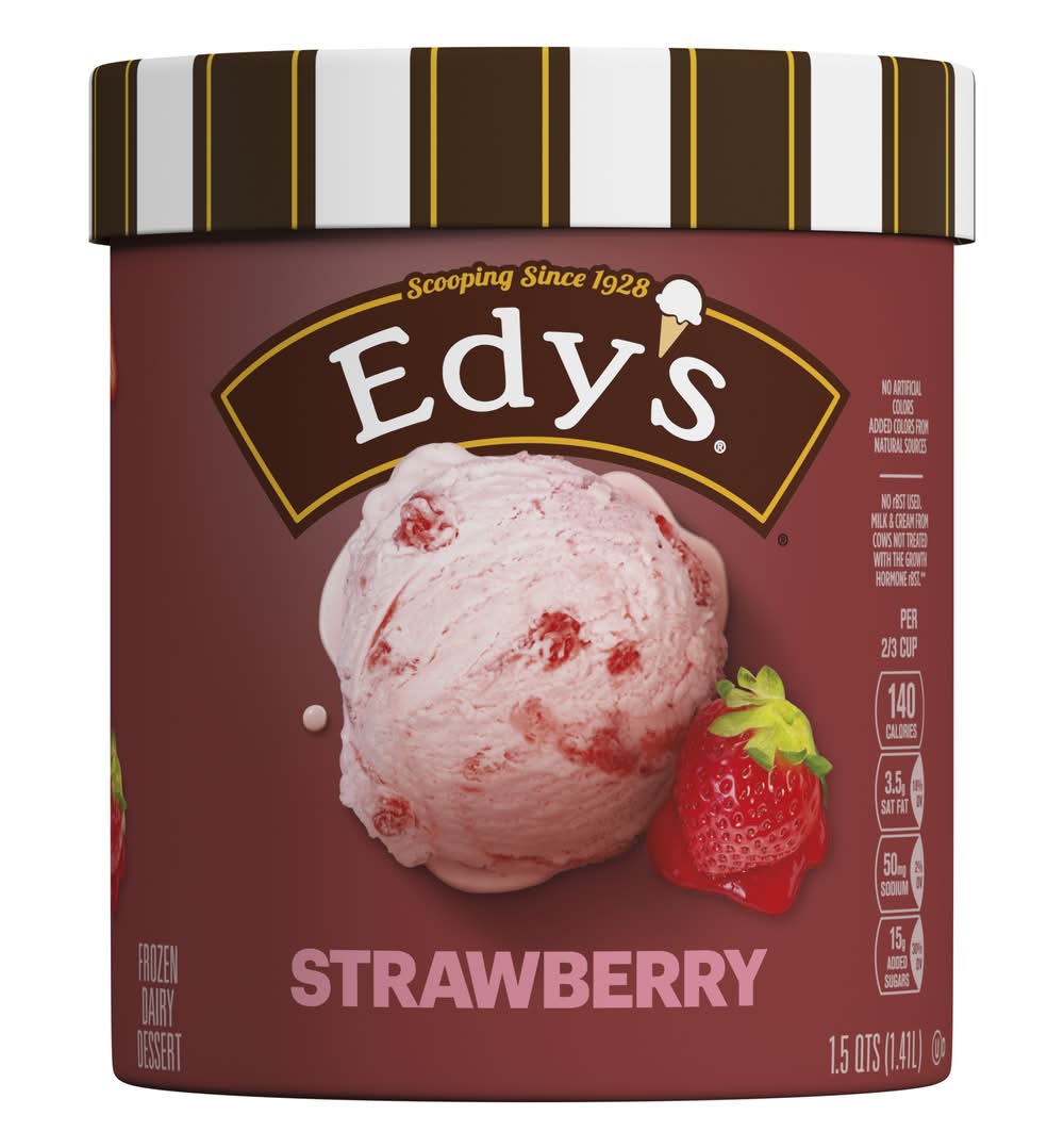 Edy's Strawberry Flavored Ice Cream (1.5 qt)