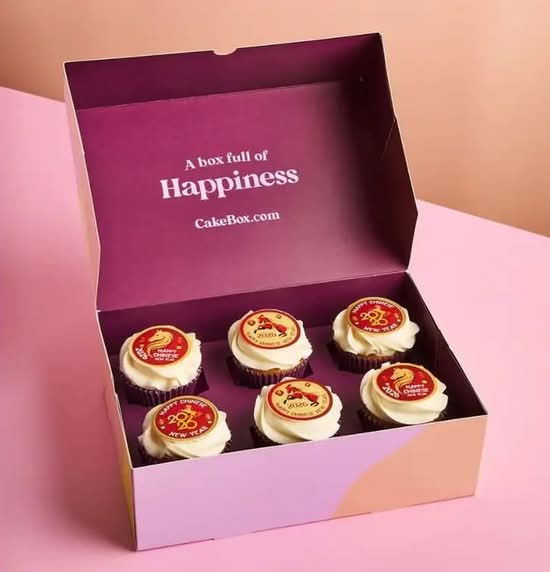 Box of 6 Chinese New Year Cupcakes CC246