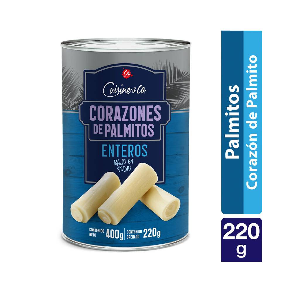Cuisine & co palmitos enteros bajo en sodio (400 g)