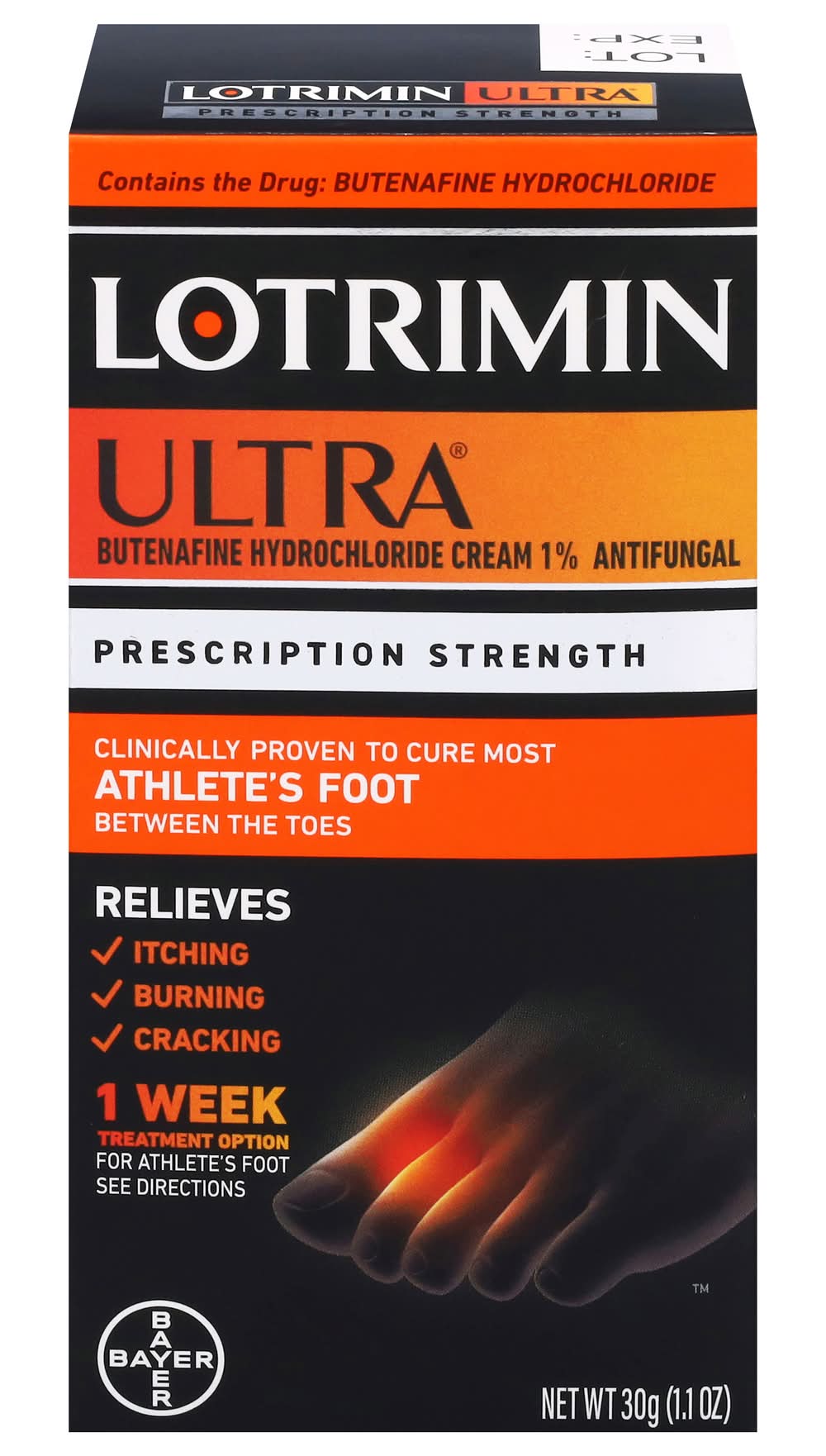 Lotrimin Ultra Prescription Strength Antifungal Cream (1.1 oz)