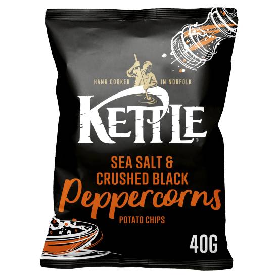 Kettle Sea Salt & Crushed Black Peppercorns Potato Chips