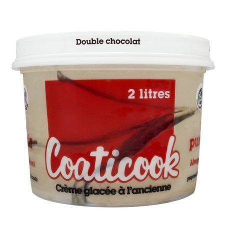 Coaticook crème glacée à l’ancienne - old-fashioned ice cream (double chocolat)