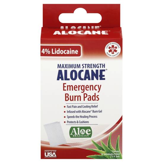 Alocane Emergency Burn Pads With 4% Lidocaine (10 ct), Delivery Near You