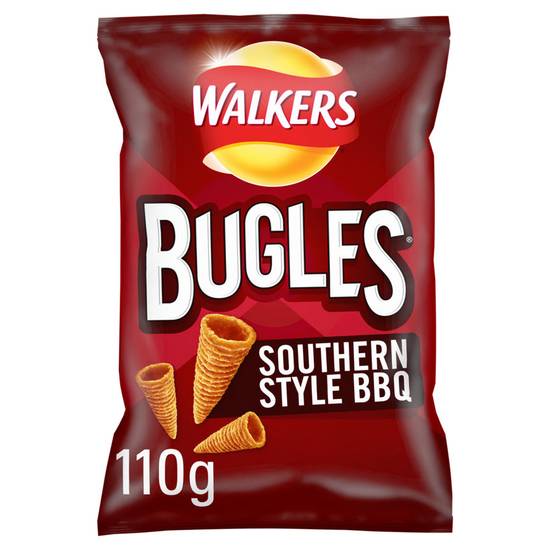 Walkers Bugles Southern Style BBQ Crisp Snacks 110g