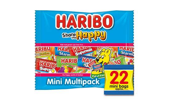 Haribo Share the Happy 22 x Mini Bags Multipack Sweets 352g